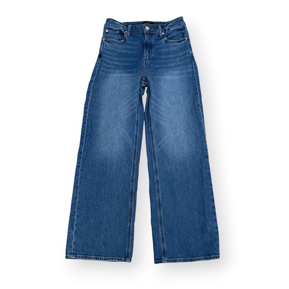 Quince Bella Relaxed Stretch Straight Jeans 28 Atlantic Blue Organic Cotton